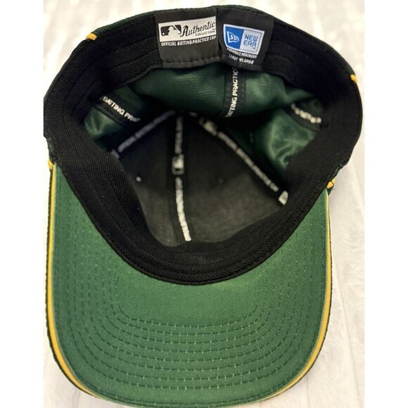 NEW ERA OFFICIAL BATTING PRACTICE HAT / CAP STRETCH LGE - XL Oakland A’s - Picture 4 of 7